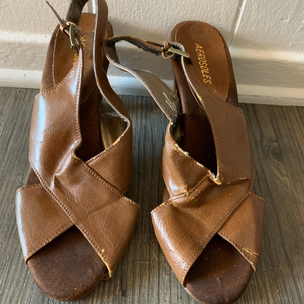 Aerosoles Women's Brown Heeled Sandals